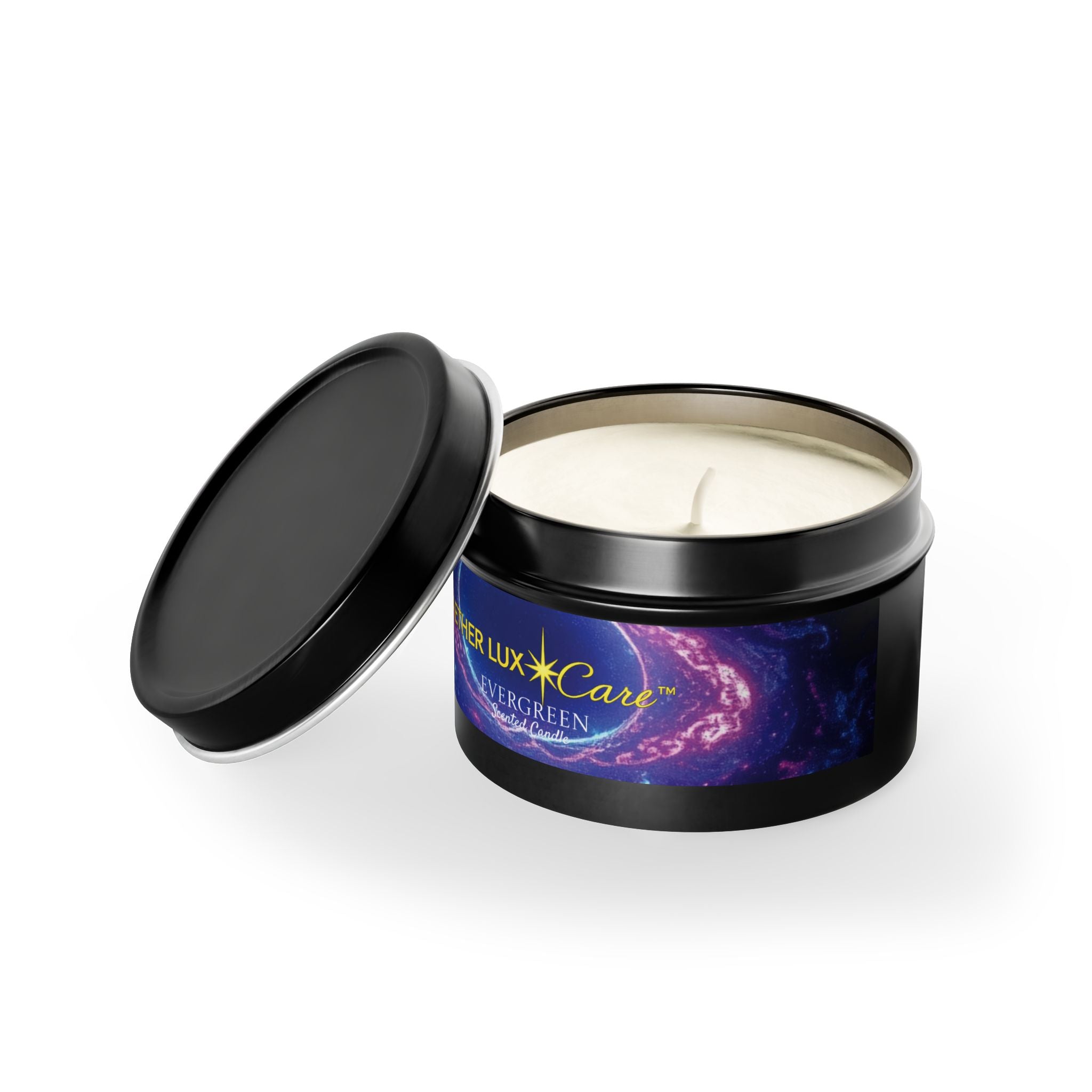 Evergreen Tin Candles