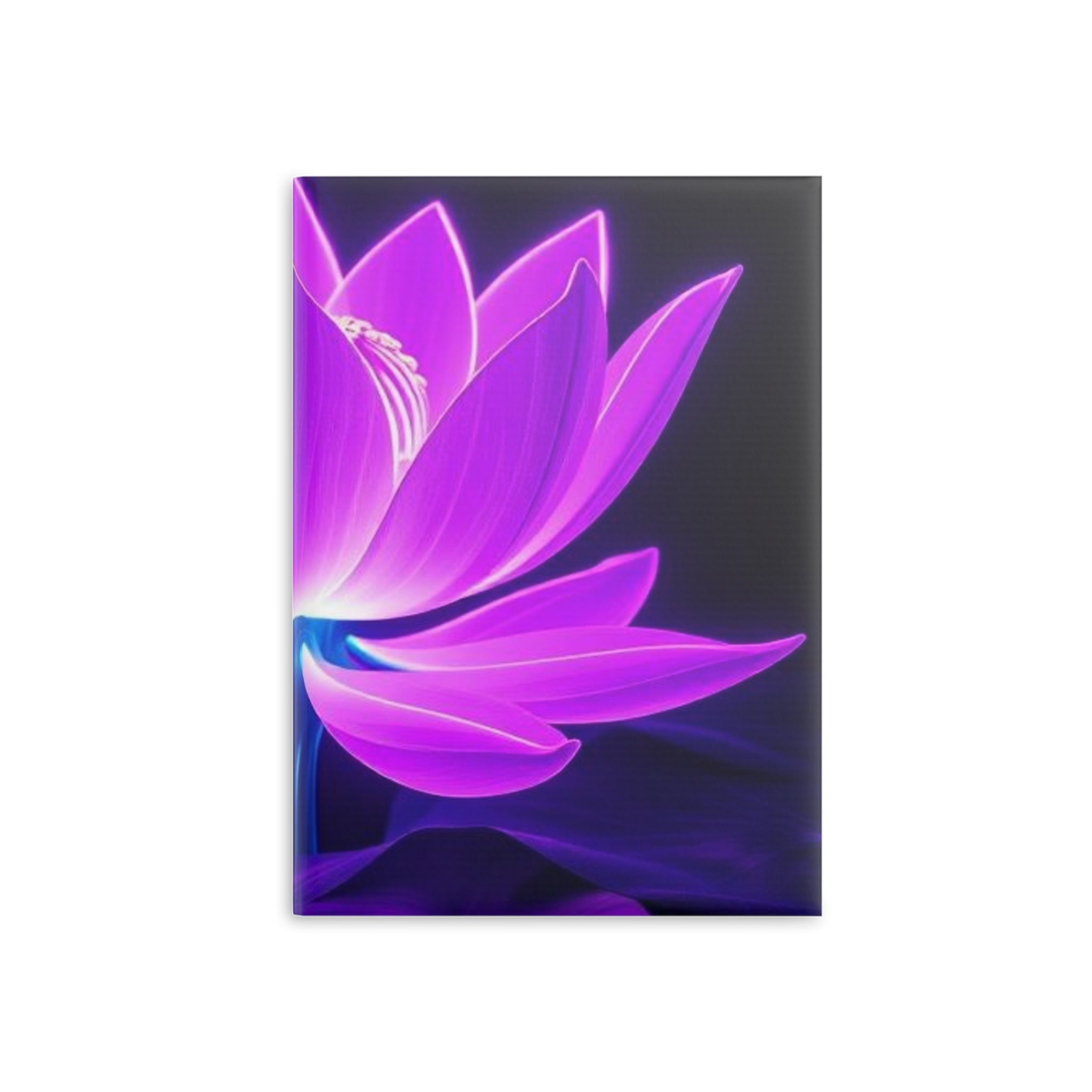 Royal Aura: Lotus Flower Hardcover Notebook with Puffy Covers