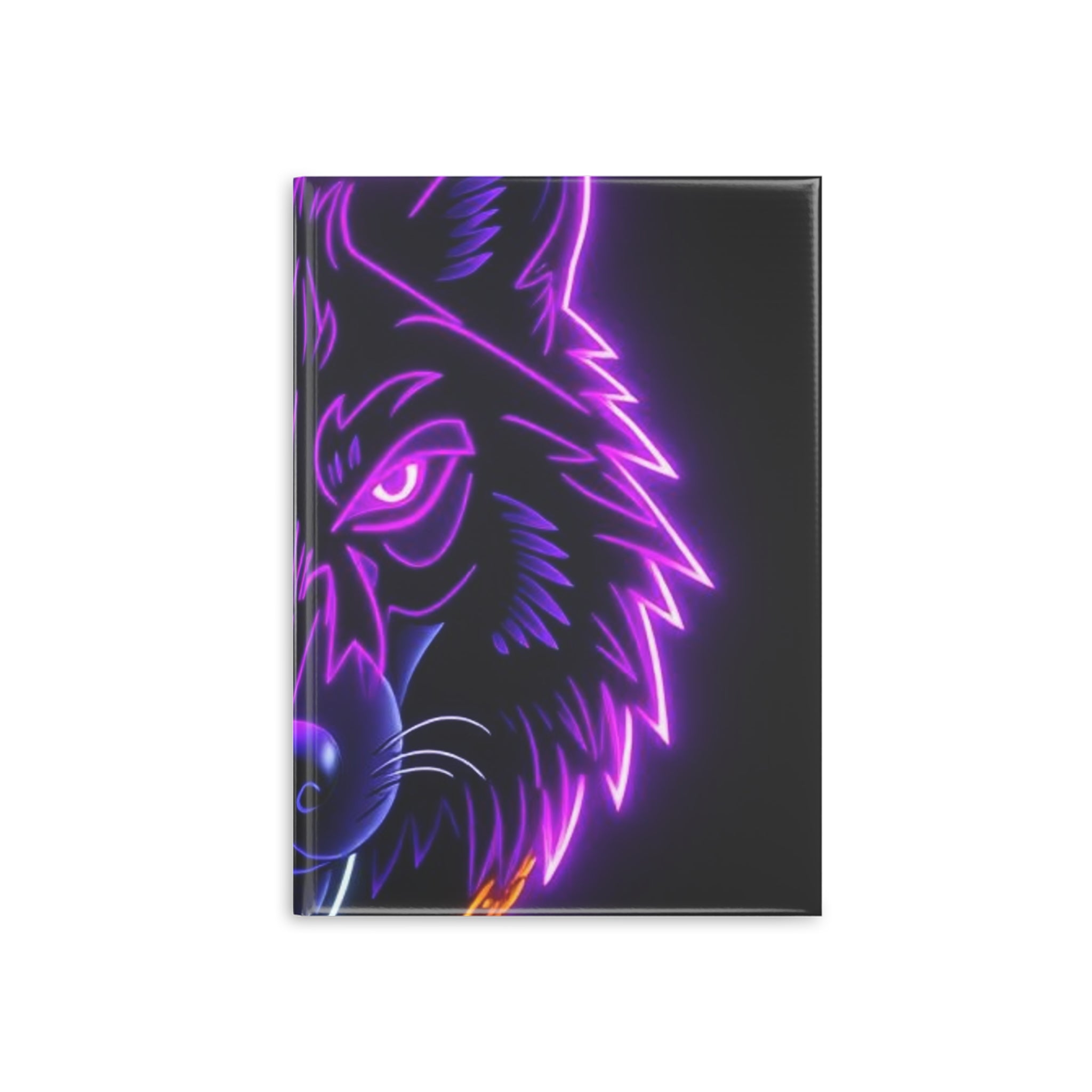 Royal Aura: Lone Wolf Hardcover Notebook with Puffy Covers