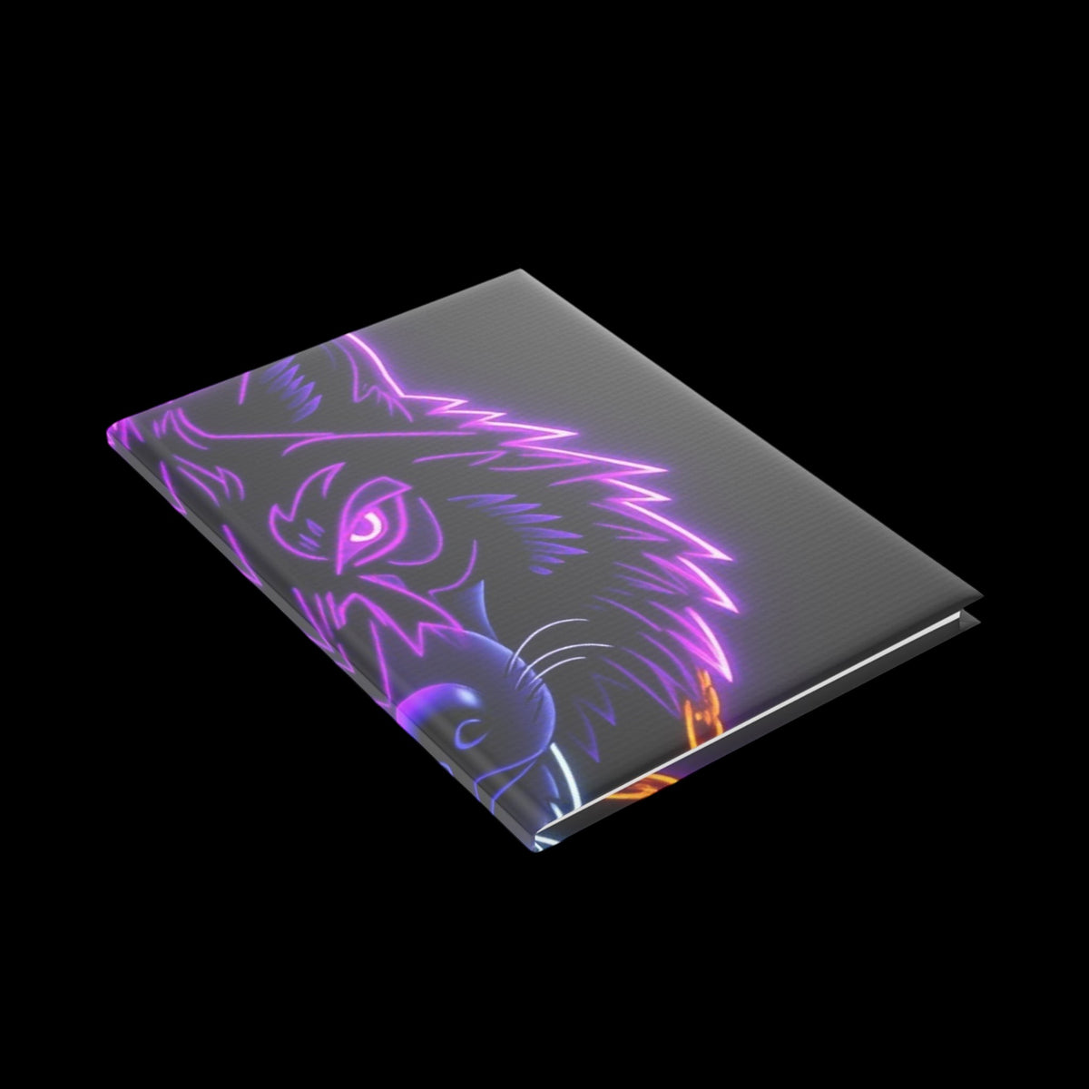 Royal Aura: Lone Wolf Hardcover Notebook with Puffy Covers - AetherLux.Shop