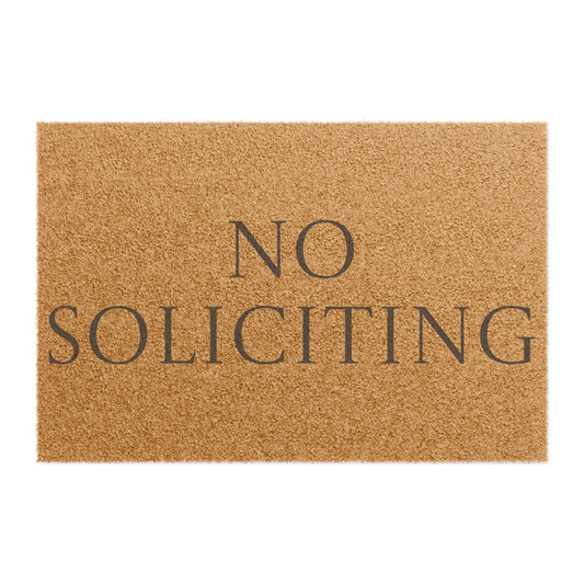 "No Soliciting" Funny Welcome Mat - AetherLux.Shop