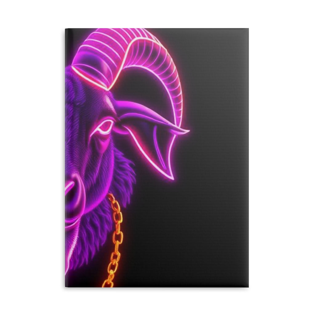 Royal Aura: The Goat Hardcover Notebook with Puffy Covers