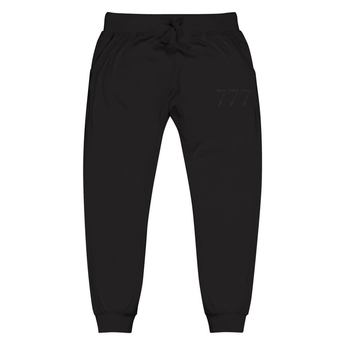 777 Fleece Sweetpakbroek — Swart