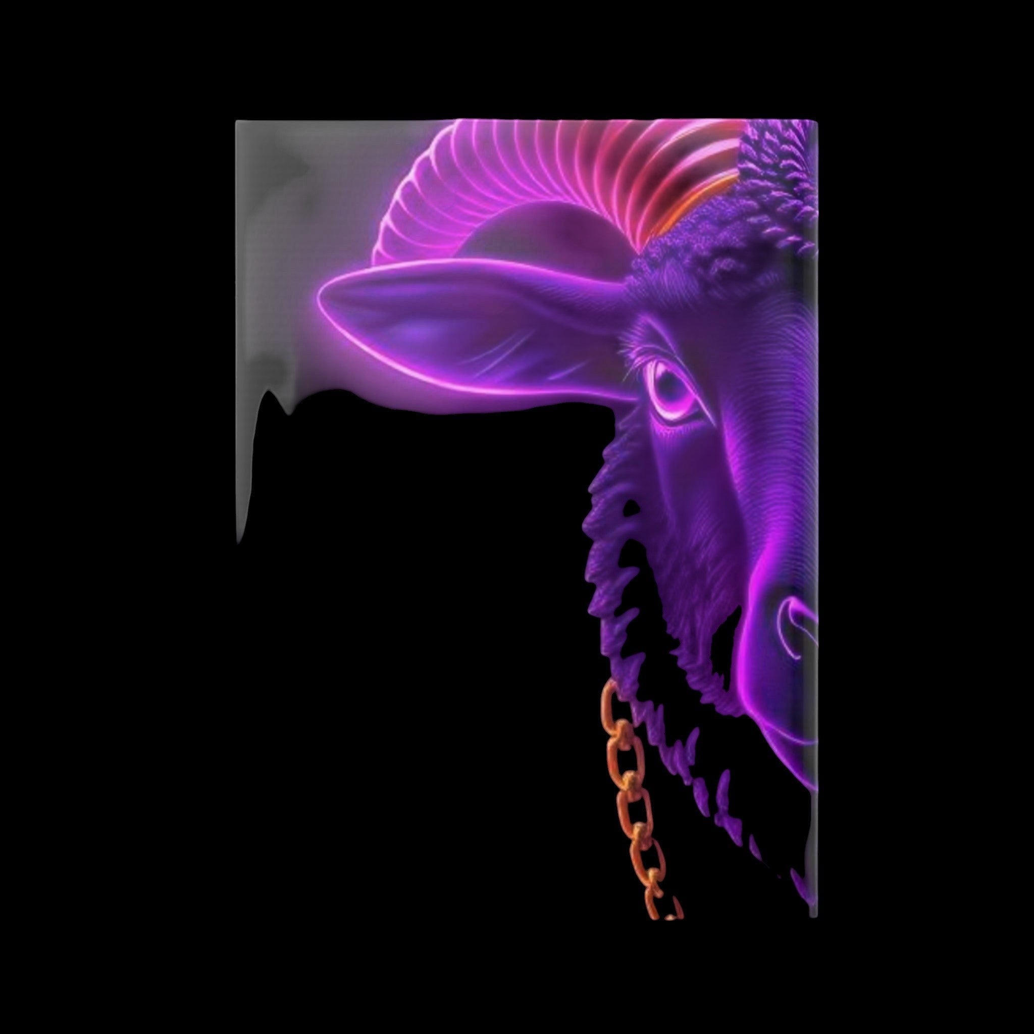 Royal Aura: Black Sheep Hardcover Notebook with Puffy Covers by Printify