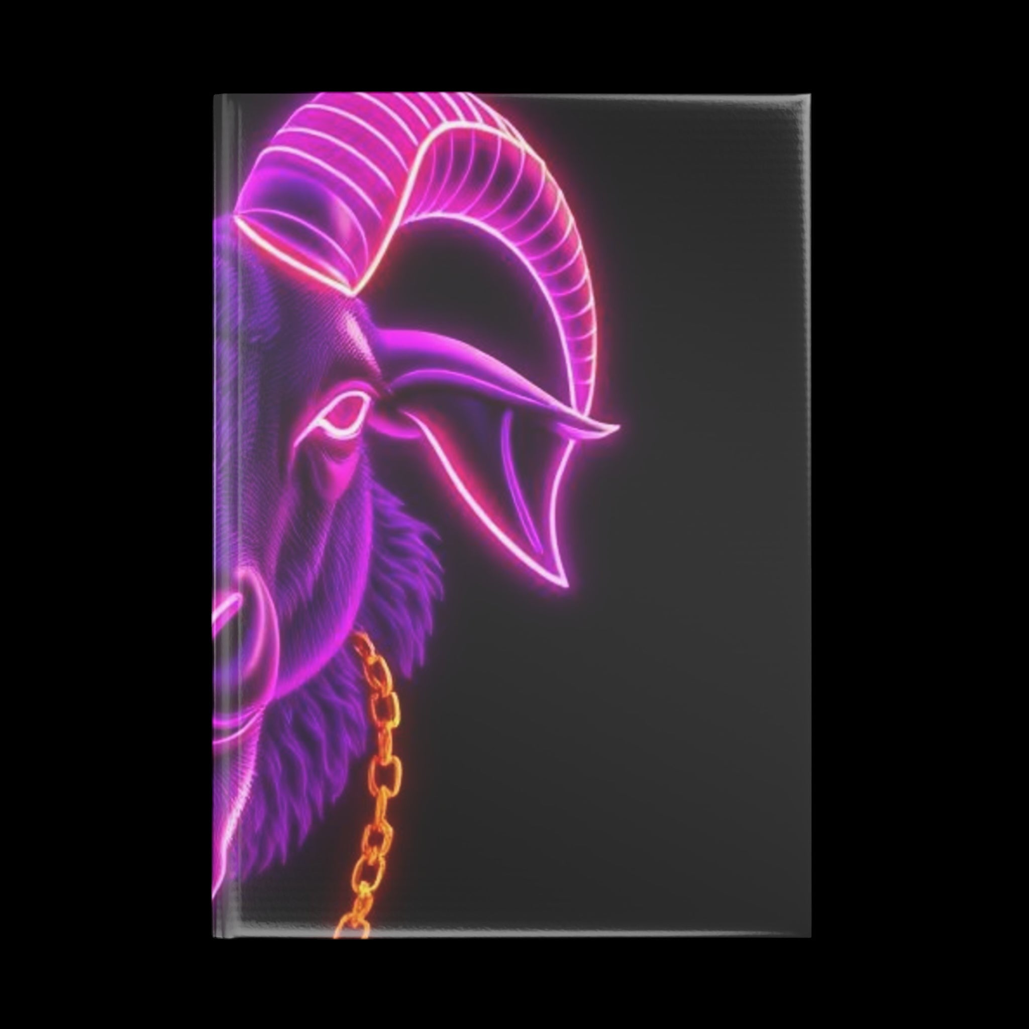 Royal Aura: The Goat Hardcover Notebook with Puffy Covers by Printify