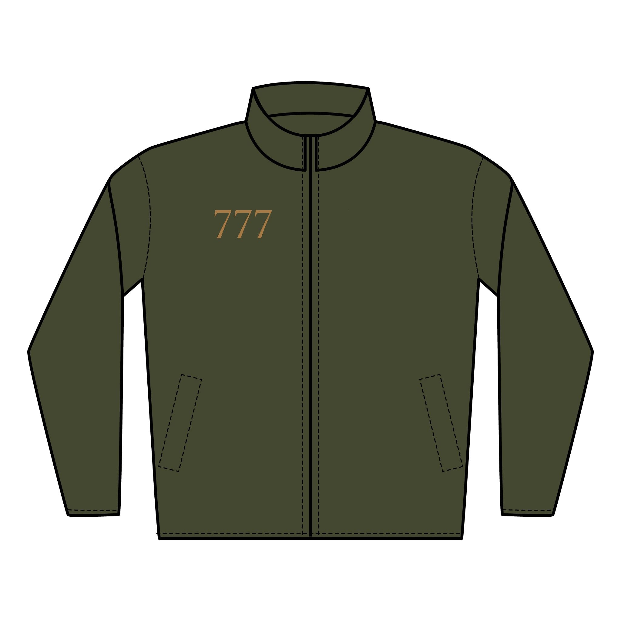 777 Quilted Embroidered Full‑Zip Jacket —Right