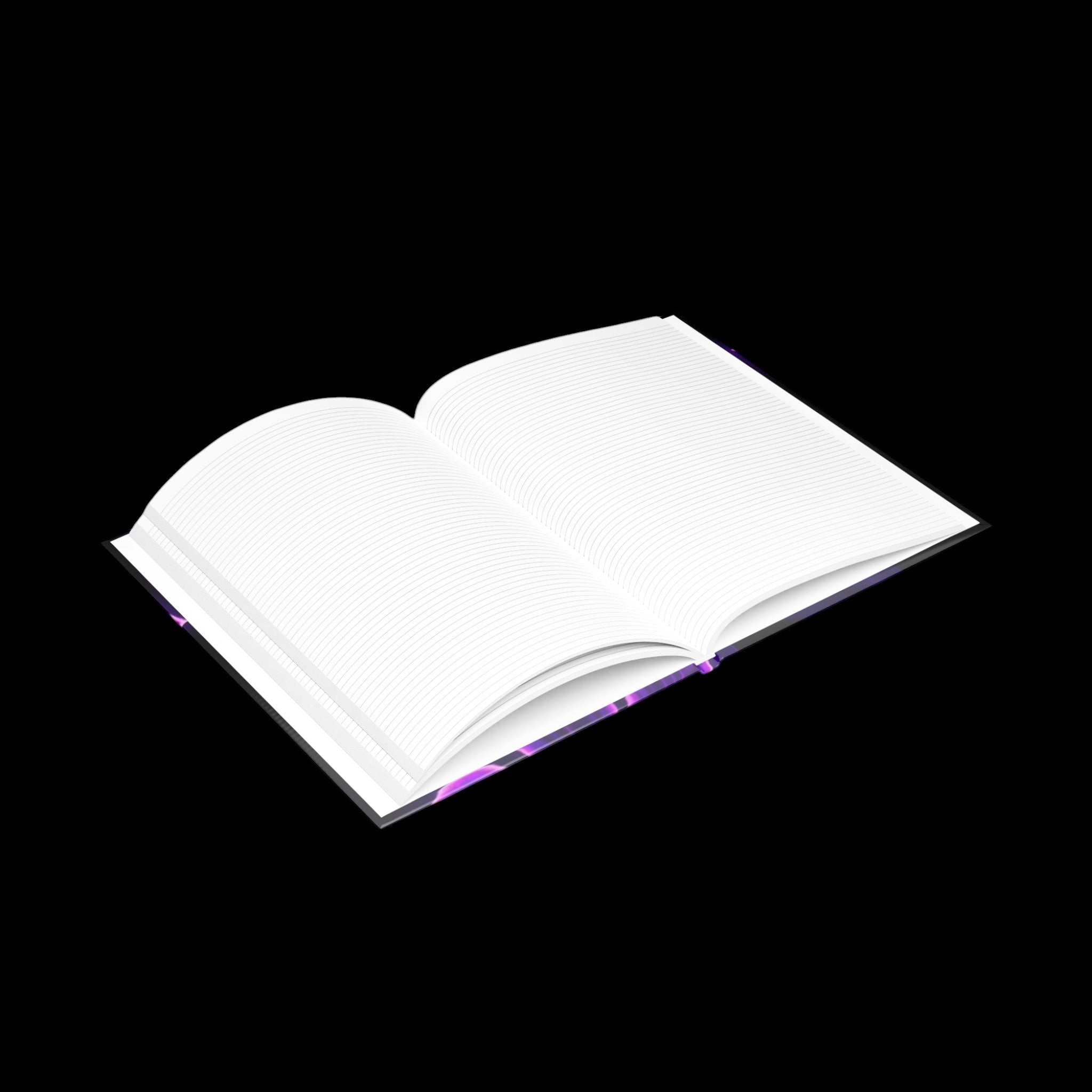 Royal Aura: Flower Hardcover Notebook with Puffy Covers by Printify