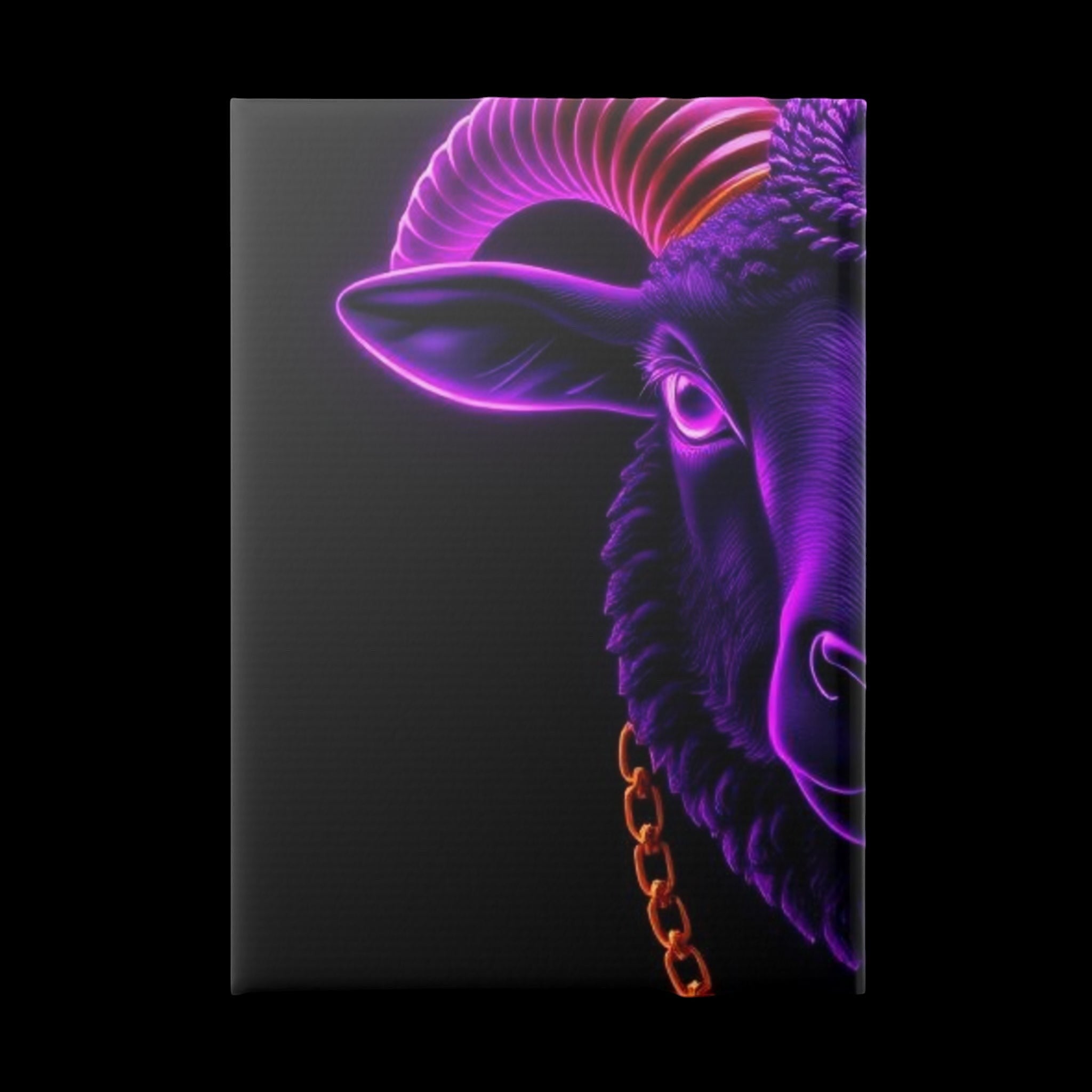 Royal Aura: Black Sheep Hardcover Notebook with Puffy Covers by Printify