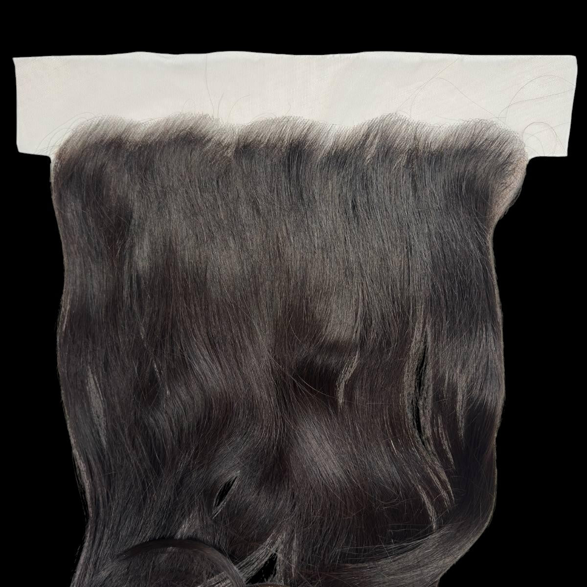 45" Raw Straight 13x6 HD Lace Human Hair Frontal by Private Label