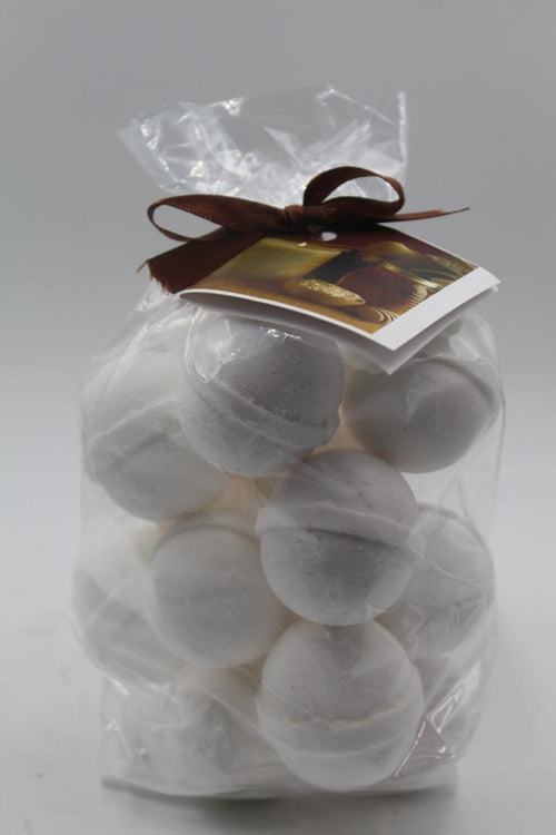 14 bath bombs in Little Black Dress fragrance, gift bag bath fizzies, great for dry skin, shea, cocoa, 7 ultra rich oils by Spa Pure