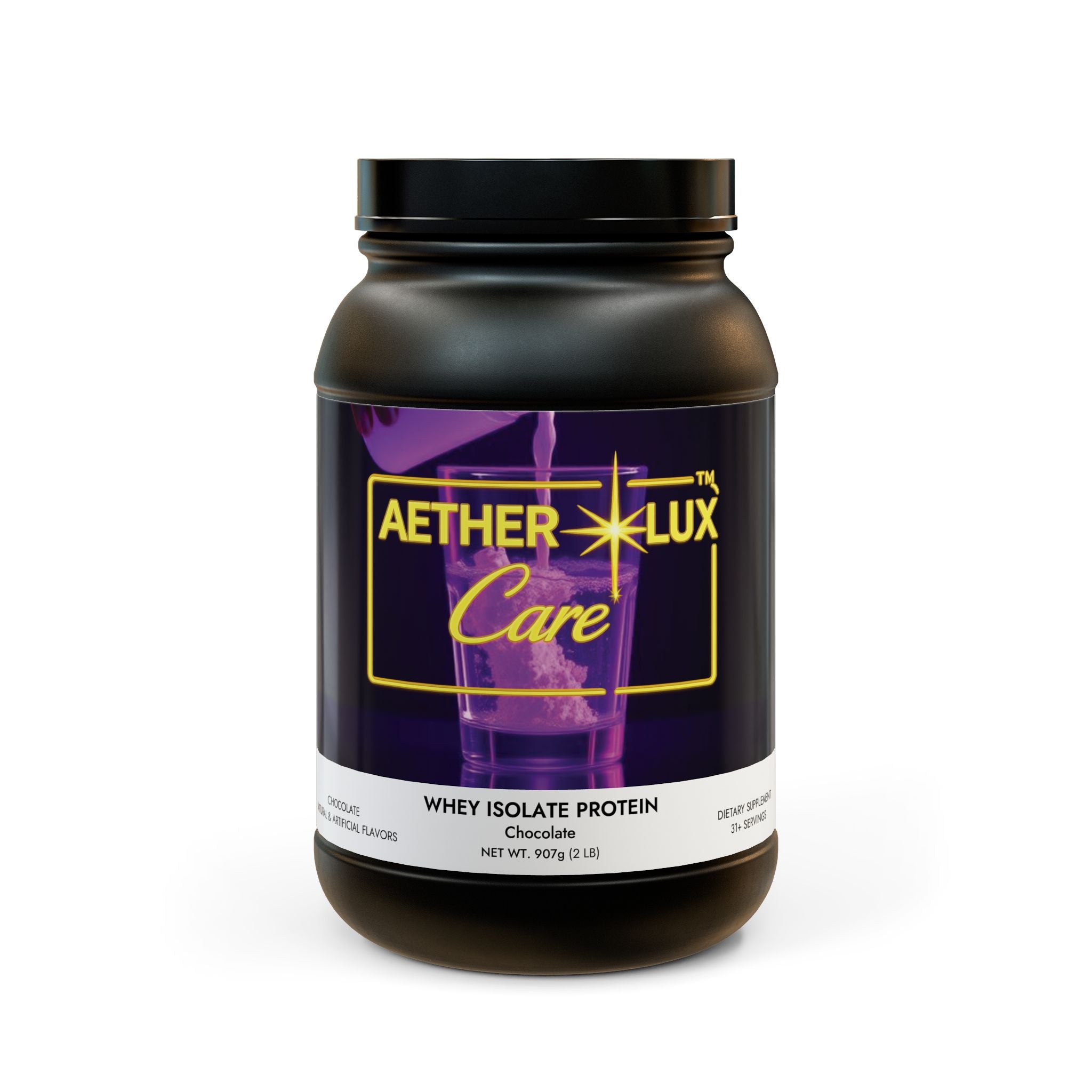 AetherLux Whey Isolate Protein Supplement (907g, 2lb)