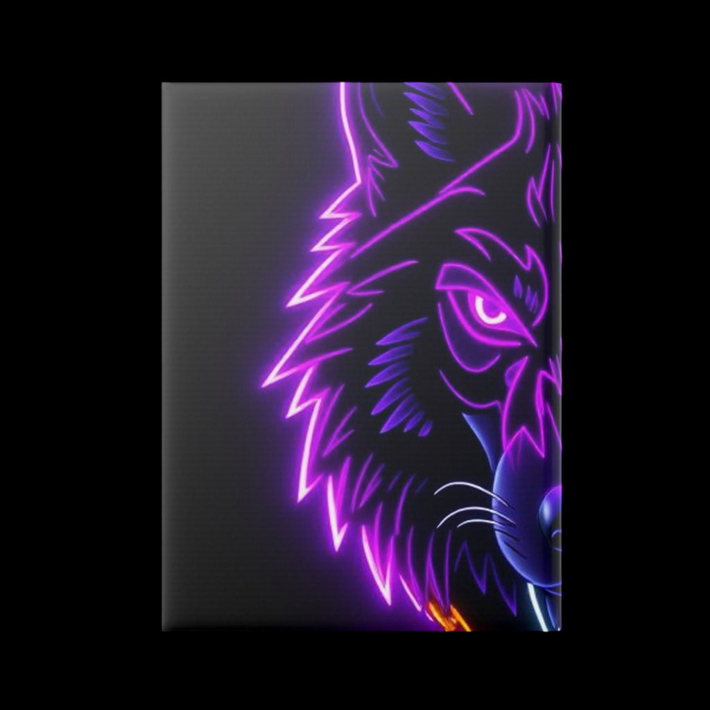 Royal Aura: Lone Wolf Hardcover Notebook with Puffy Covers by Printify