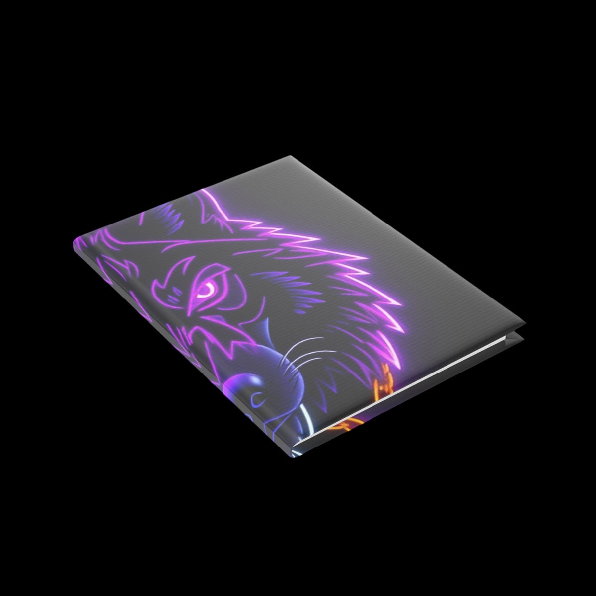 Royal Aura: Lone Wolf Hardcover Notebook with Puffy Covers - AetherLux.Shop