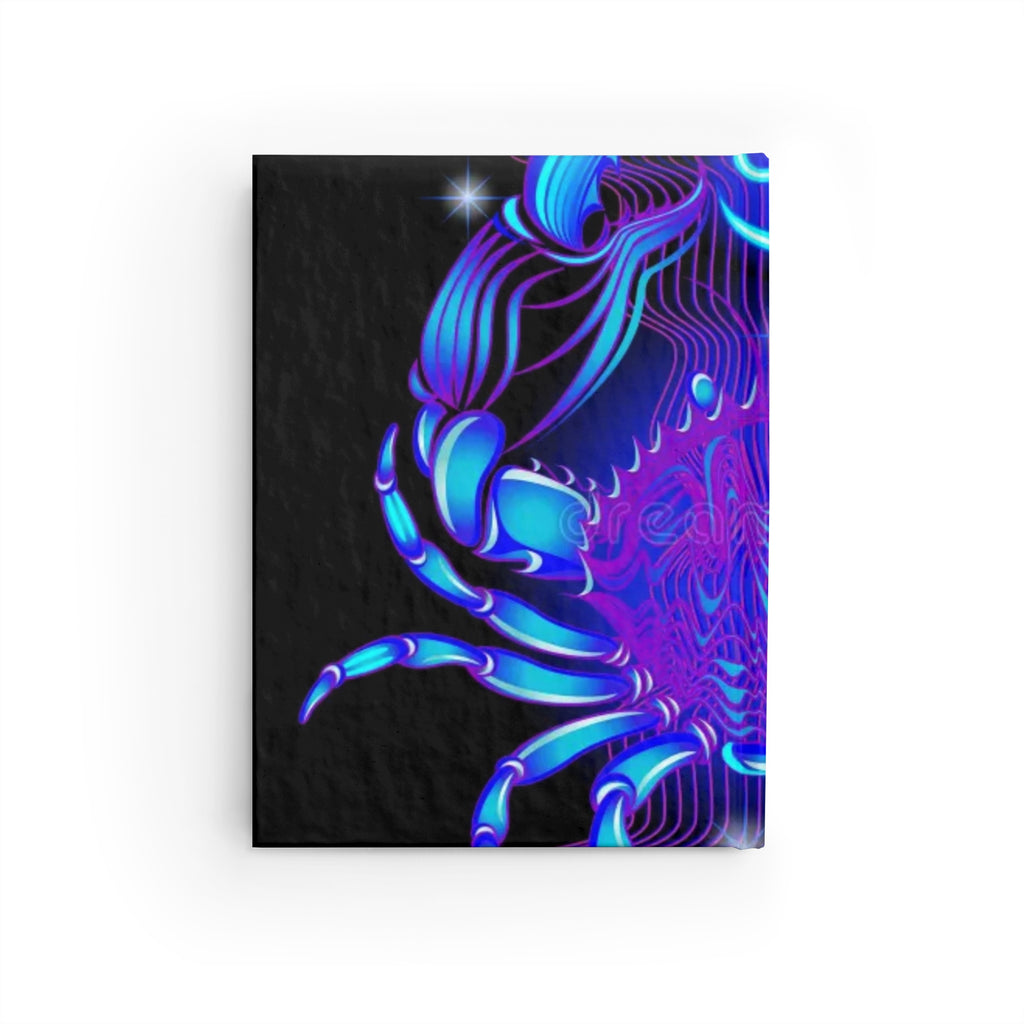 Bleu Aura: Cancer Hard Cover Journal - Ruled Line