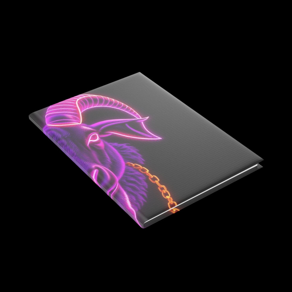 Royal Aura: The Goat Hardcover Notebook with Puffy Covers by Printify