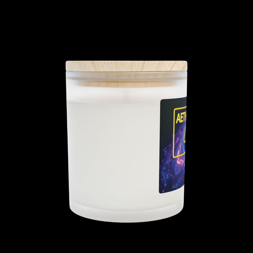 Fraser Fir Frosted Glass Candle, 11oz by Printify