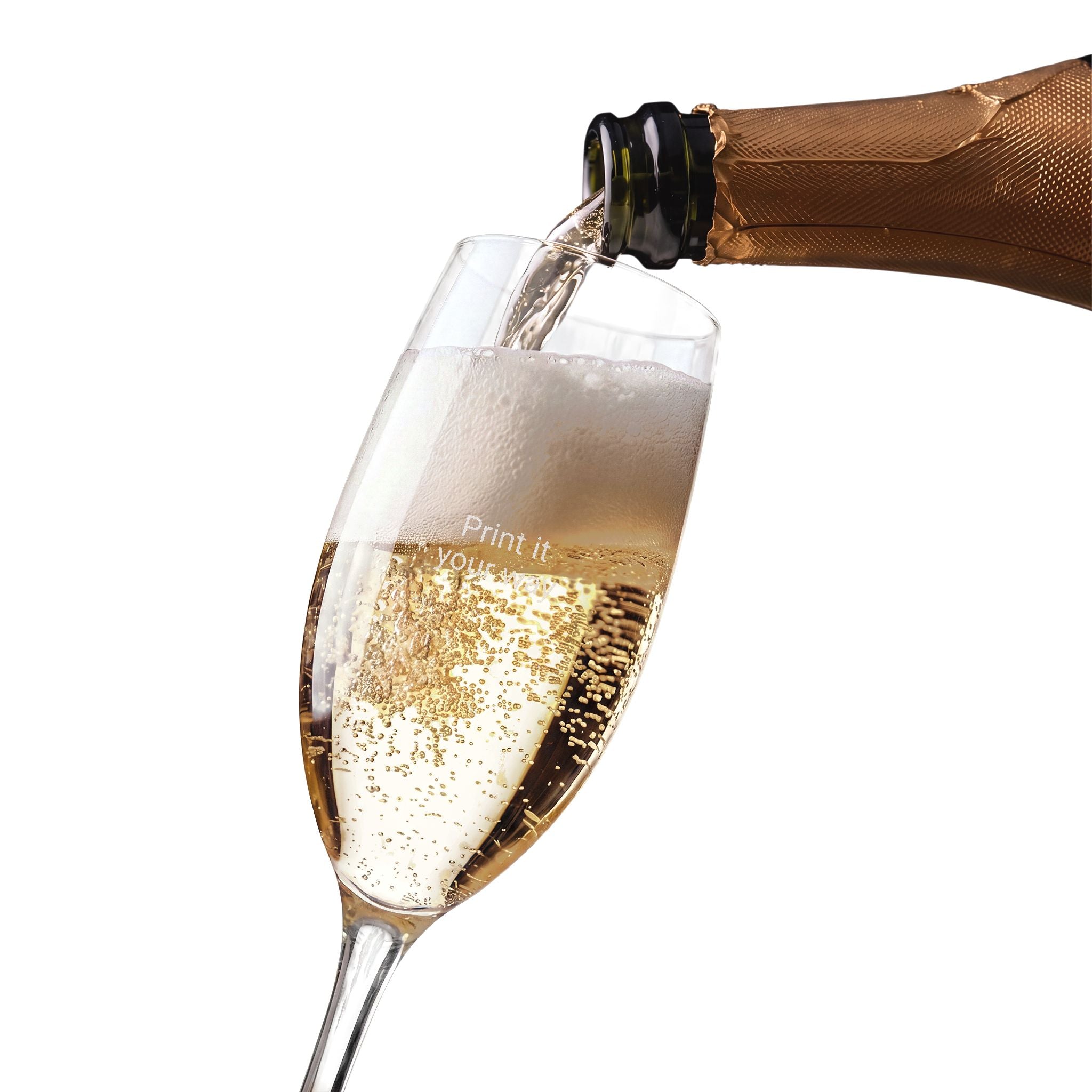 Engraved 8oz Champagne Flute — Customizable Wedding & Celebration Glass