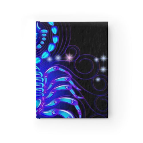 Bleu Aura: Scorpio Hard Cover Journal - Ruled Line by Printify