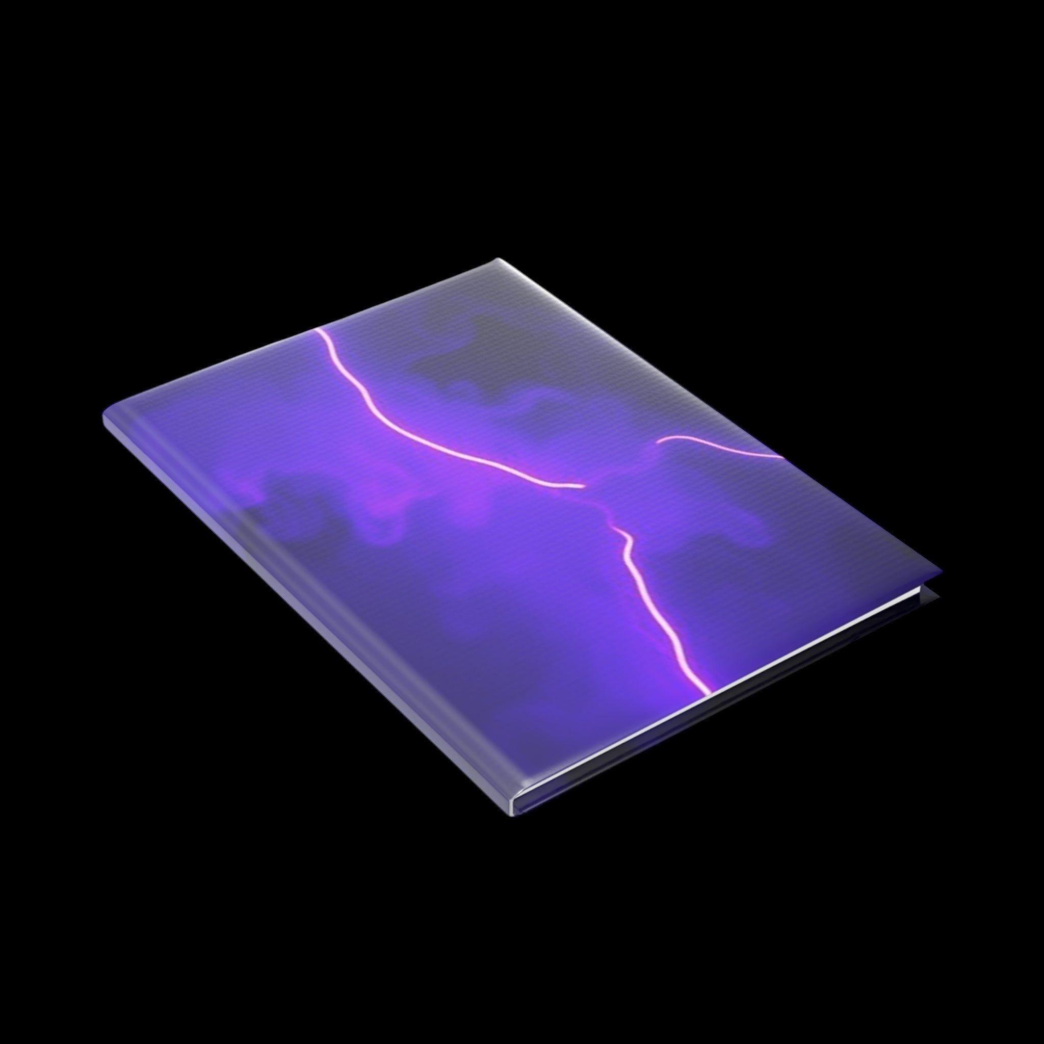 Royal Aura: Thunder & Lightening Hardcover Notebook with Puffy Covers by Printify