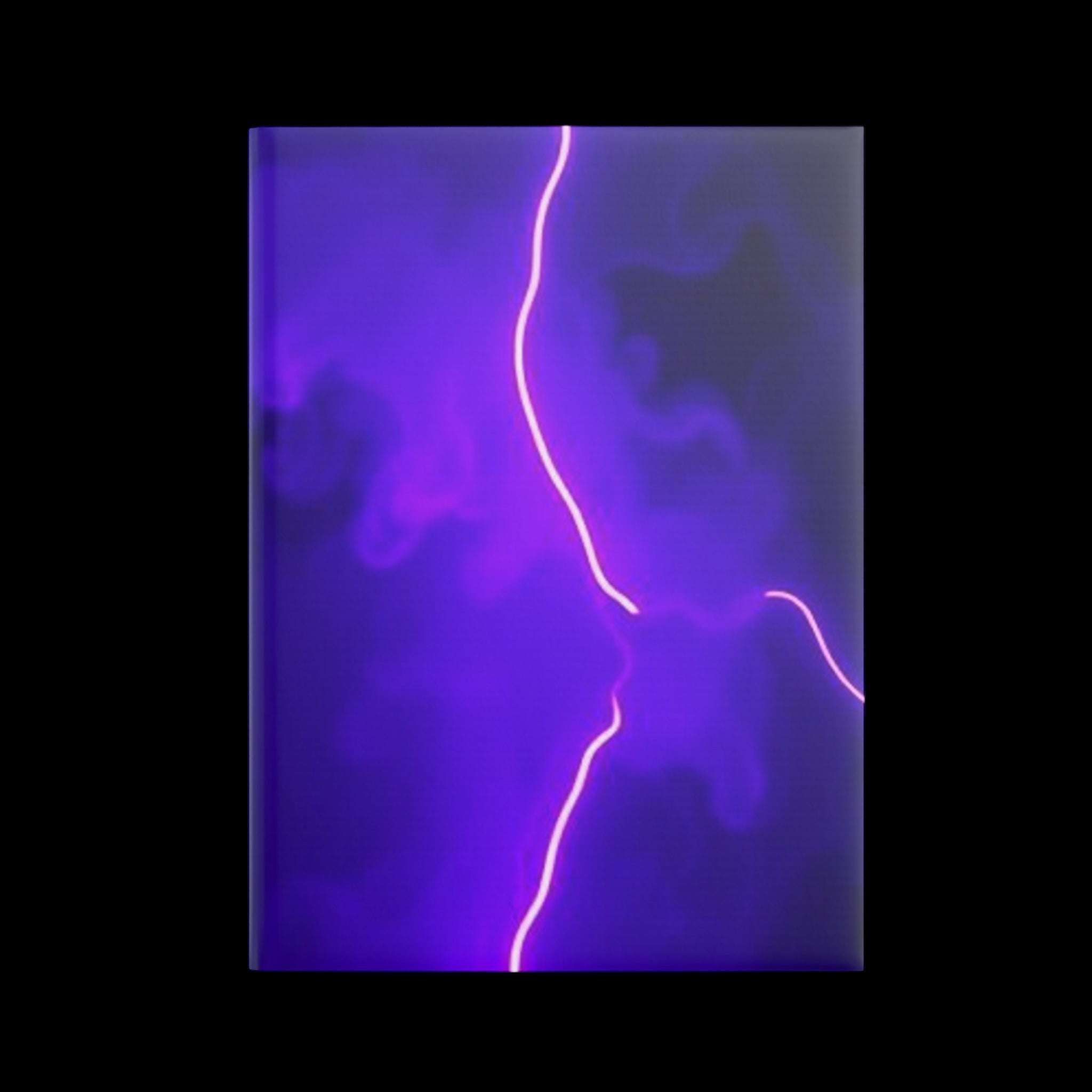 Royal Aura: Thunder & Lightening Hardcover Notebook with Puffy Covers by Printify