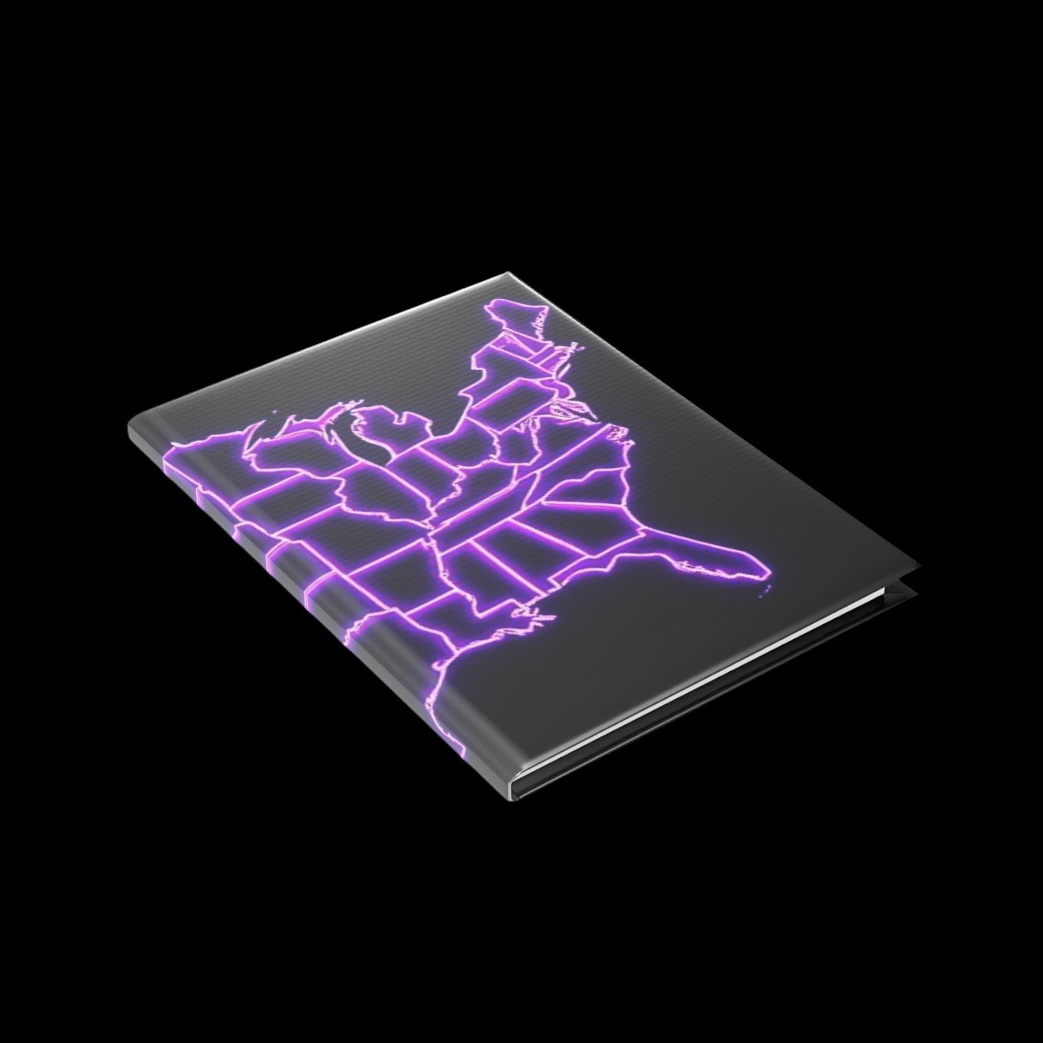 Royal Aura: America Hardcover Notebook with Puffy Covers by Printify