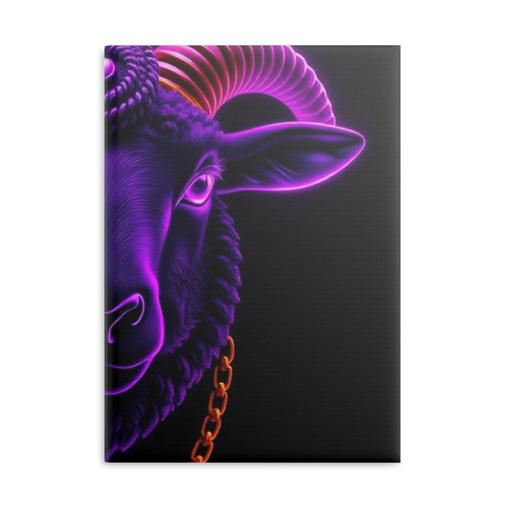 Royal Aura: Black Sheep Hardcover Notebook with Puffy Covers by Printify