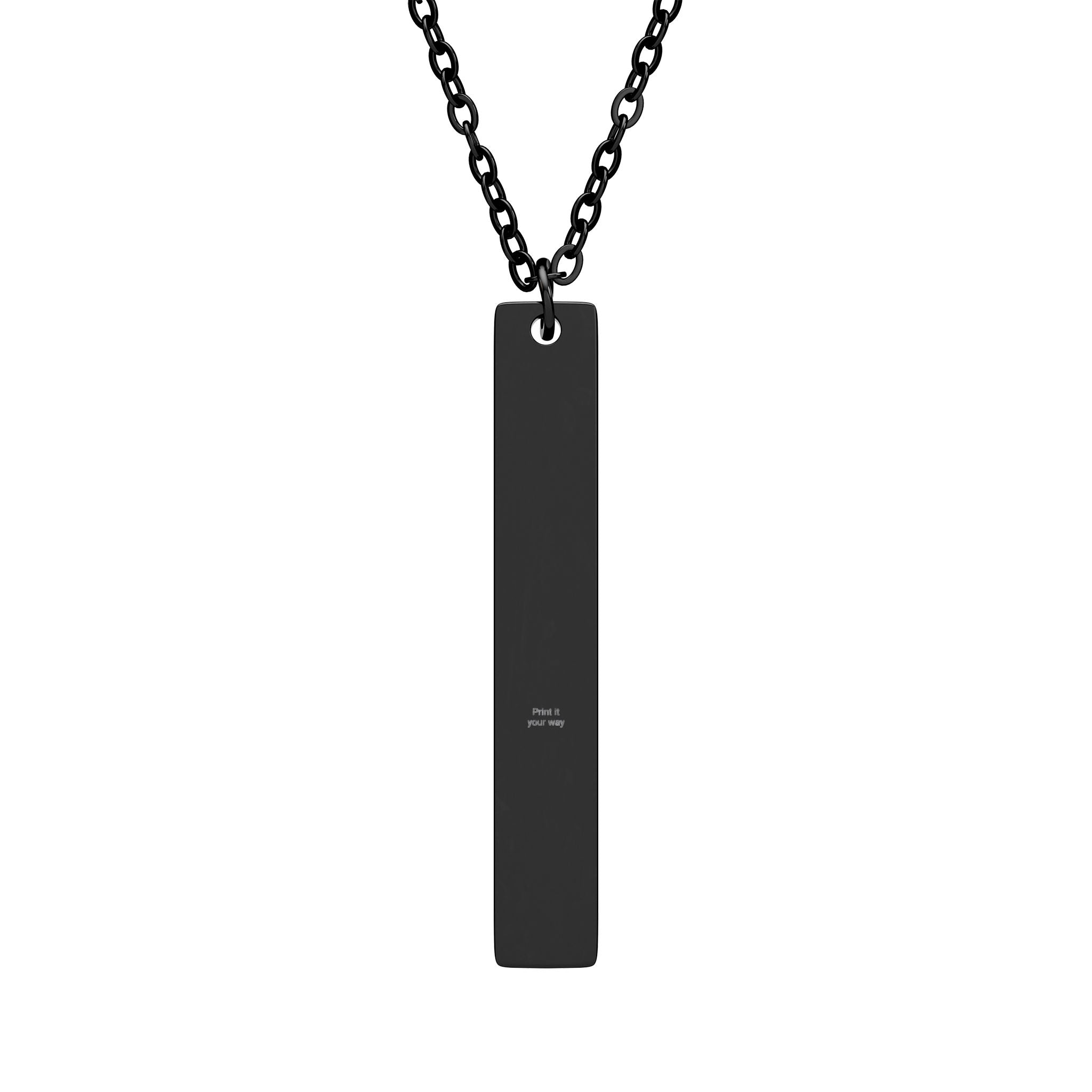Personalized Vertical Bar Necklace, Custom Engraved Jewelry, Unique Gift for Her, Minimalist Necklace, Birthday, Anniversary, Love Token