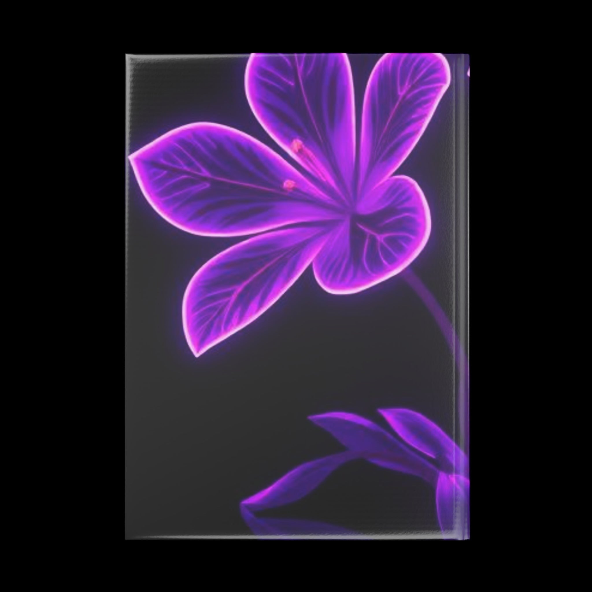 Royal Aura: Flower Hardcover Notebook with Puffy Covers by Printify