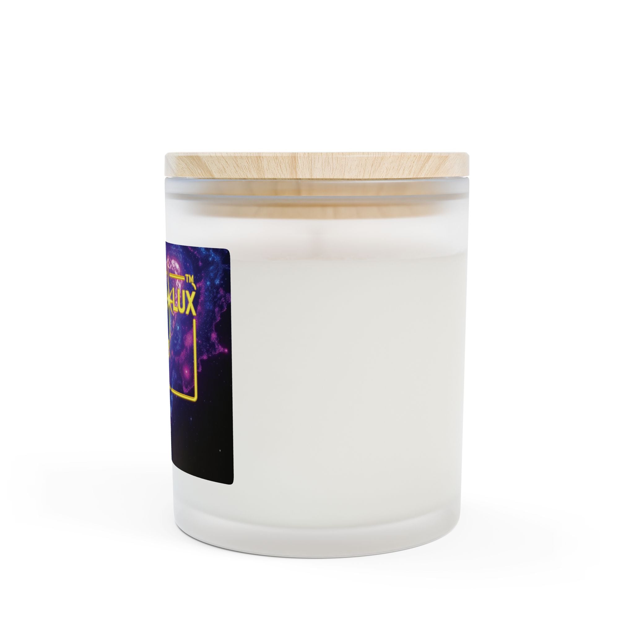 Black Berry Vanilla Frosted Glass Candle, 11oz