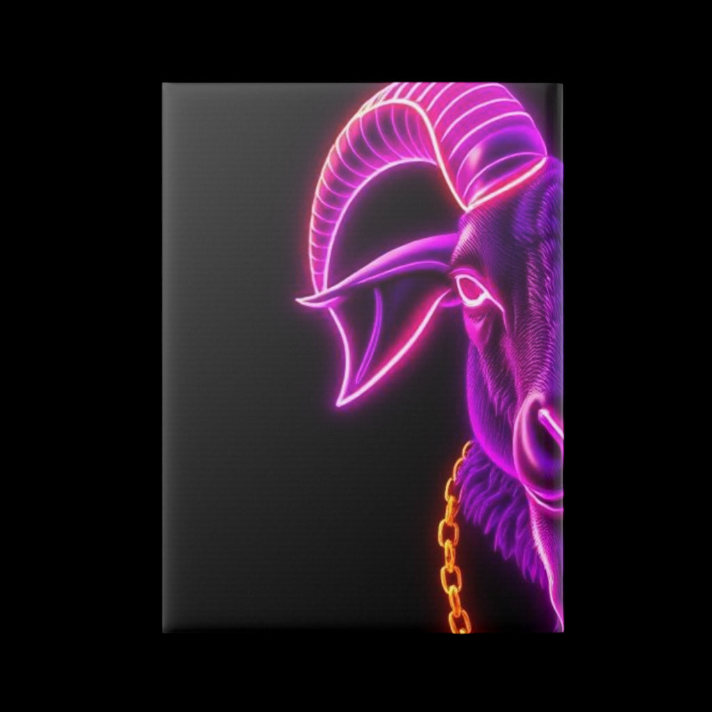 Royal Aura: The Goat Hardcover Notebook with Puffy Covers by Printify