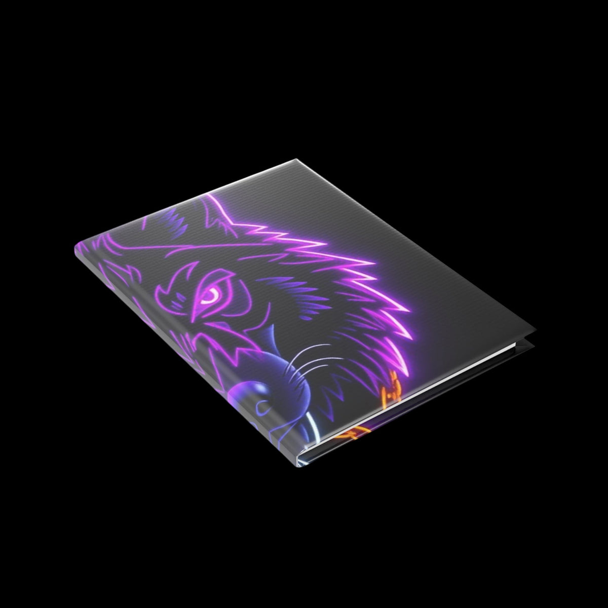 Royal Aura: Lone Wolf Hardcover Notebook with Puffy Covers - AetherLux.Shop
