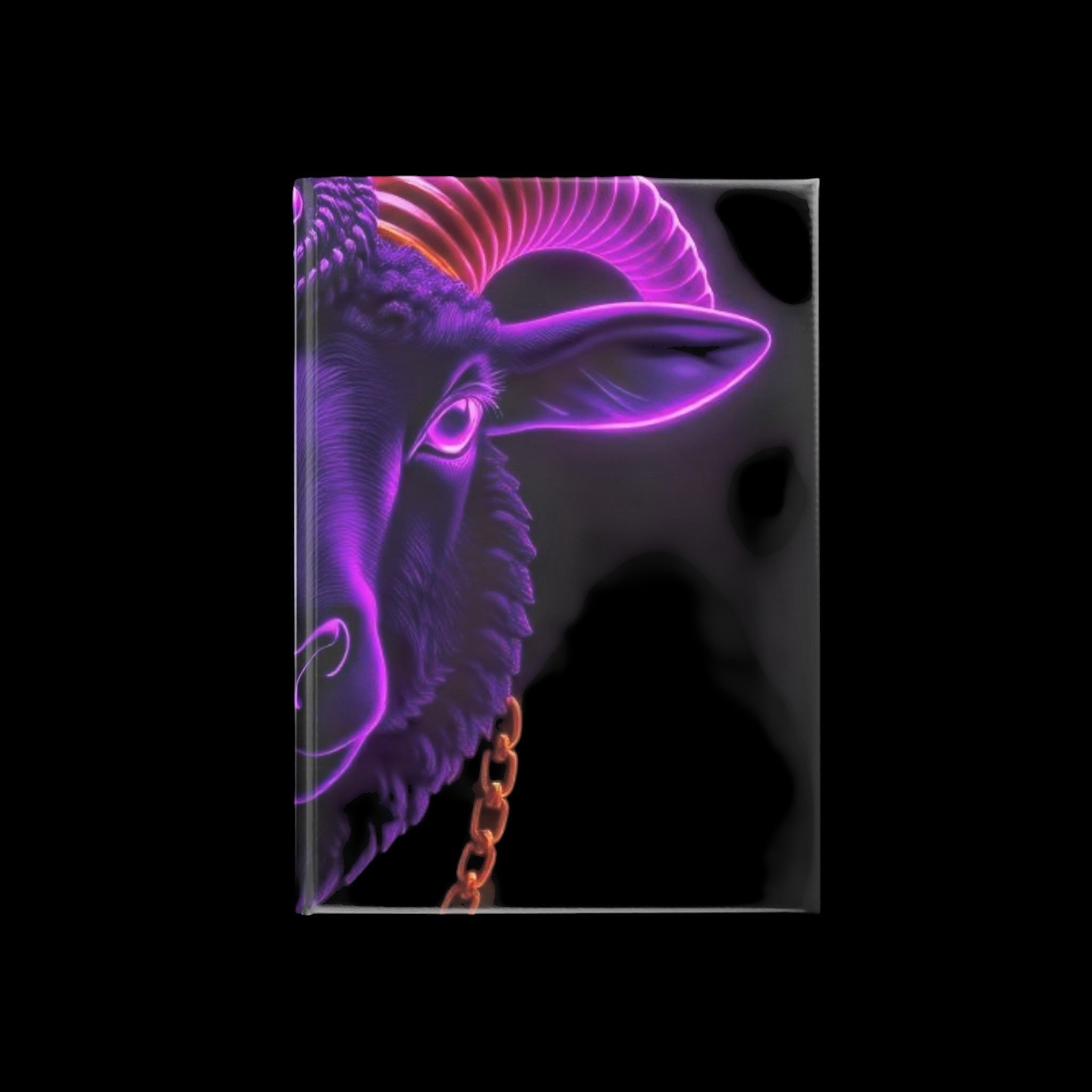 Royal Aura: Black Sheep Hardcover Notebook with Puffy Covers by Printify
