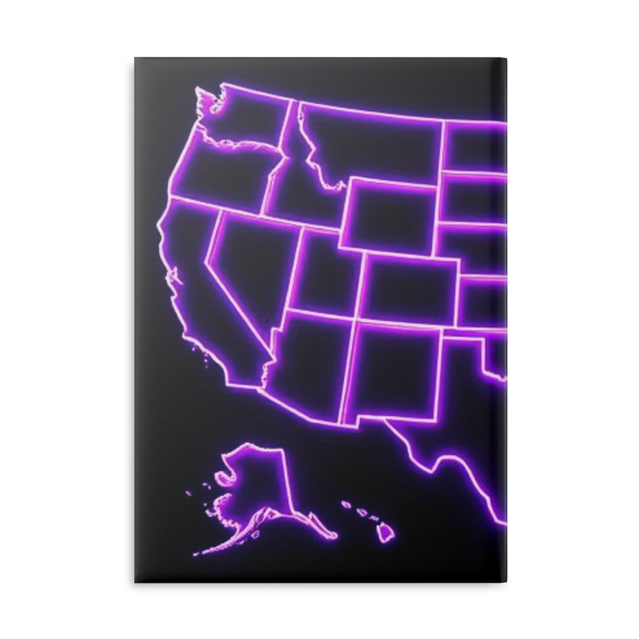 Royal Aura: America Hardcover Notebook with Puffy Covers by Printify