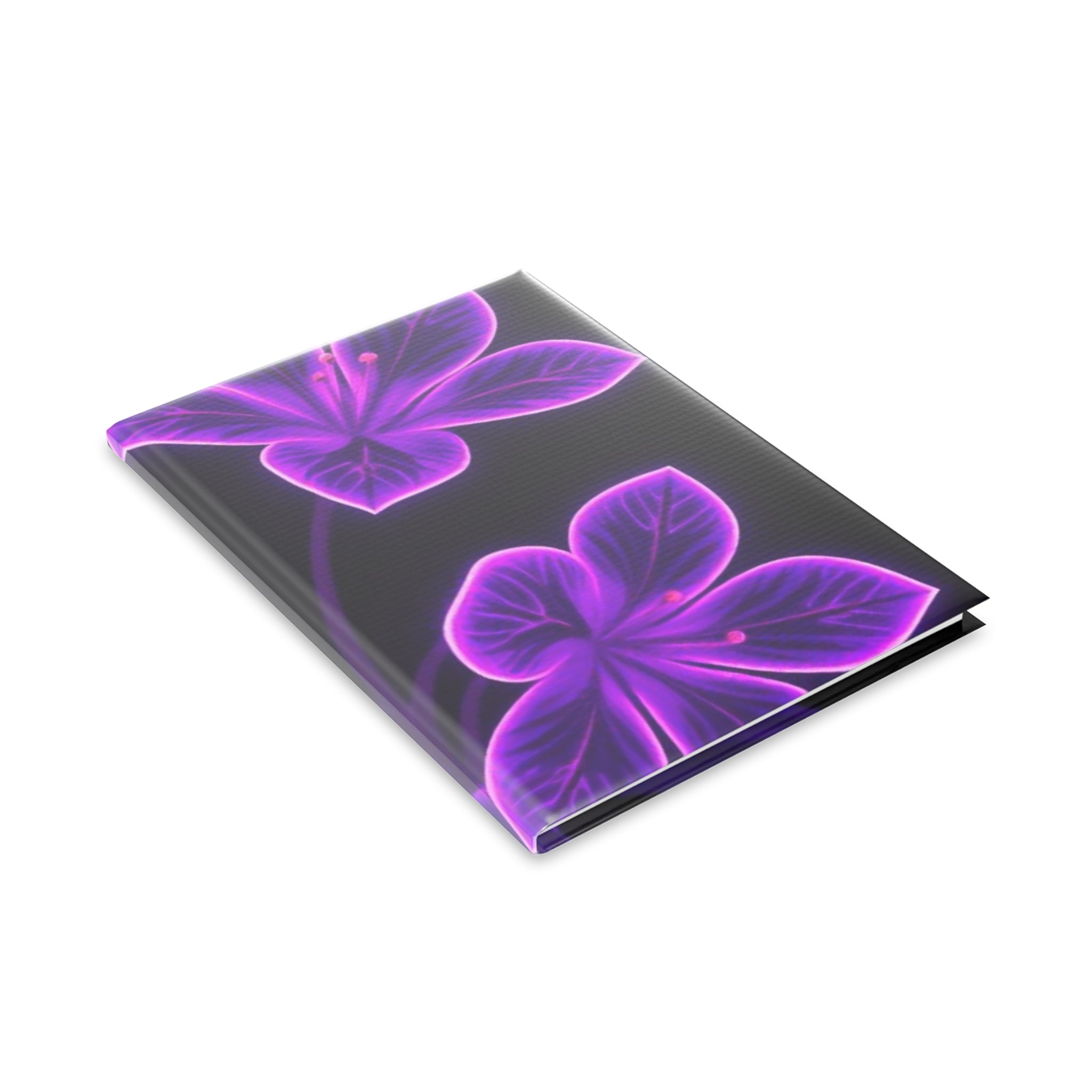 Royal Aura: Flower Hardcover Notebook with Puffy Covers