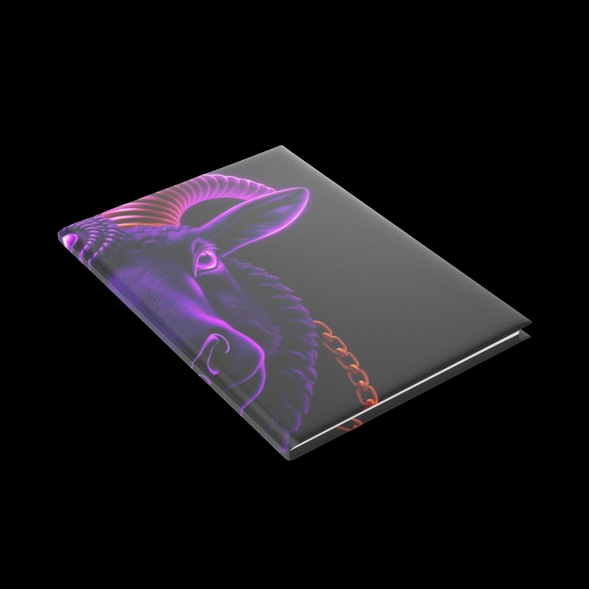 Royal Aura: Black Sheep Hardcover Notebook with Puffy Covers by Printify
