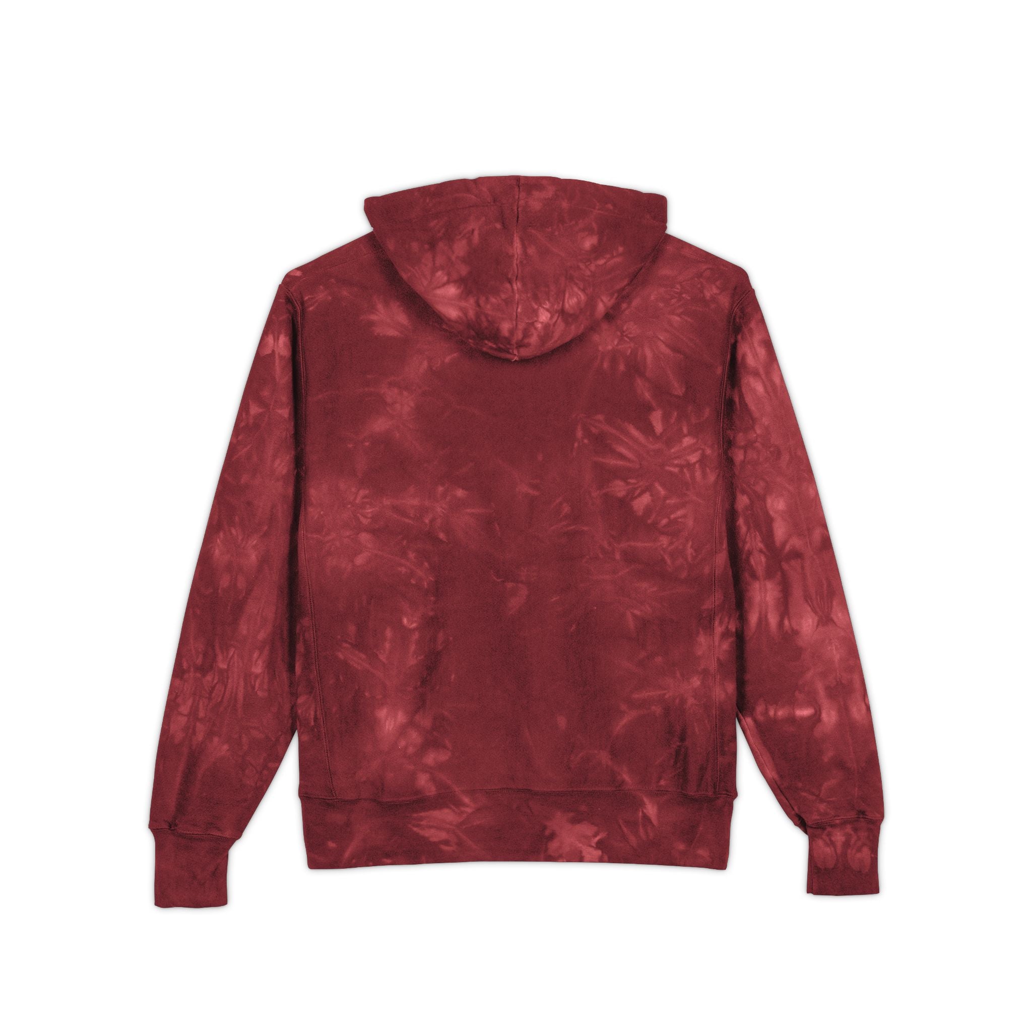 Black History 365 - Embroidered Red Tie-Dye Hoodie