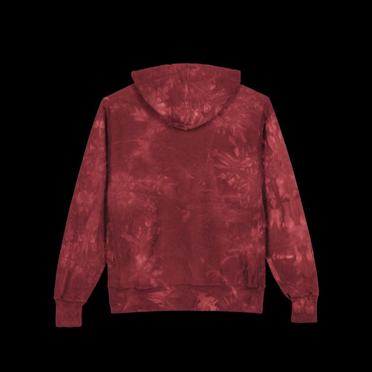 Black History 365 - Embroidered Red Tie-Dye Hoodie - AetherLux.Shop