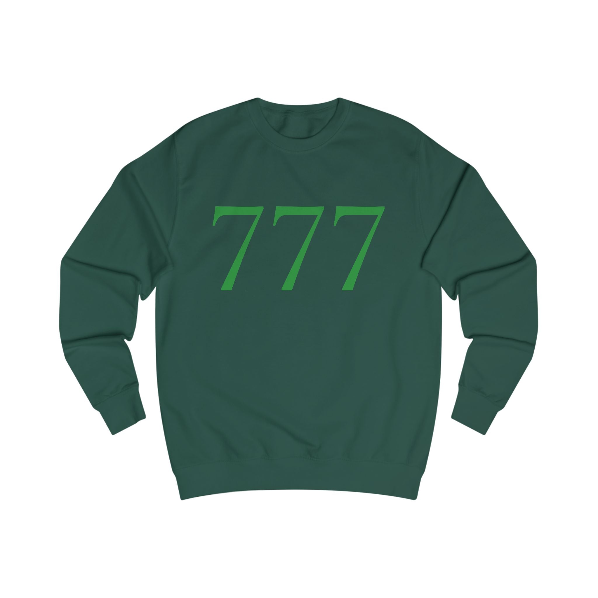 777 Minimalist Sweatshirt — Hunter Green