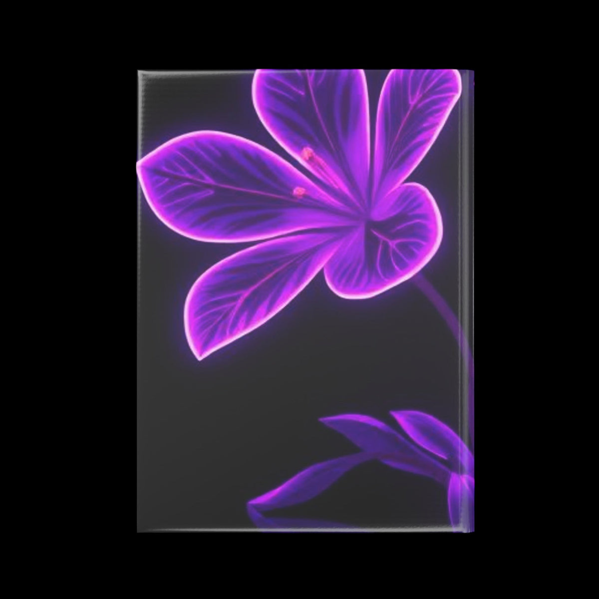 Royal Aura: Flower Hardcover Notebook with Puffy Covers - AetherLux.Shop