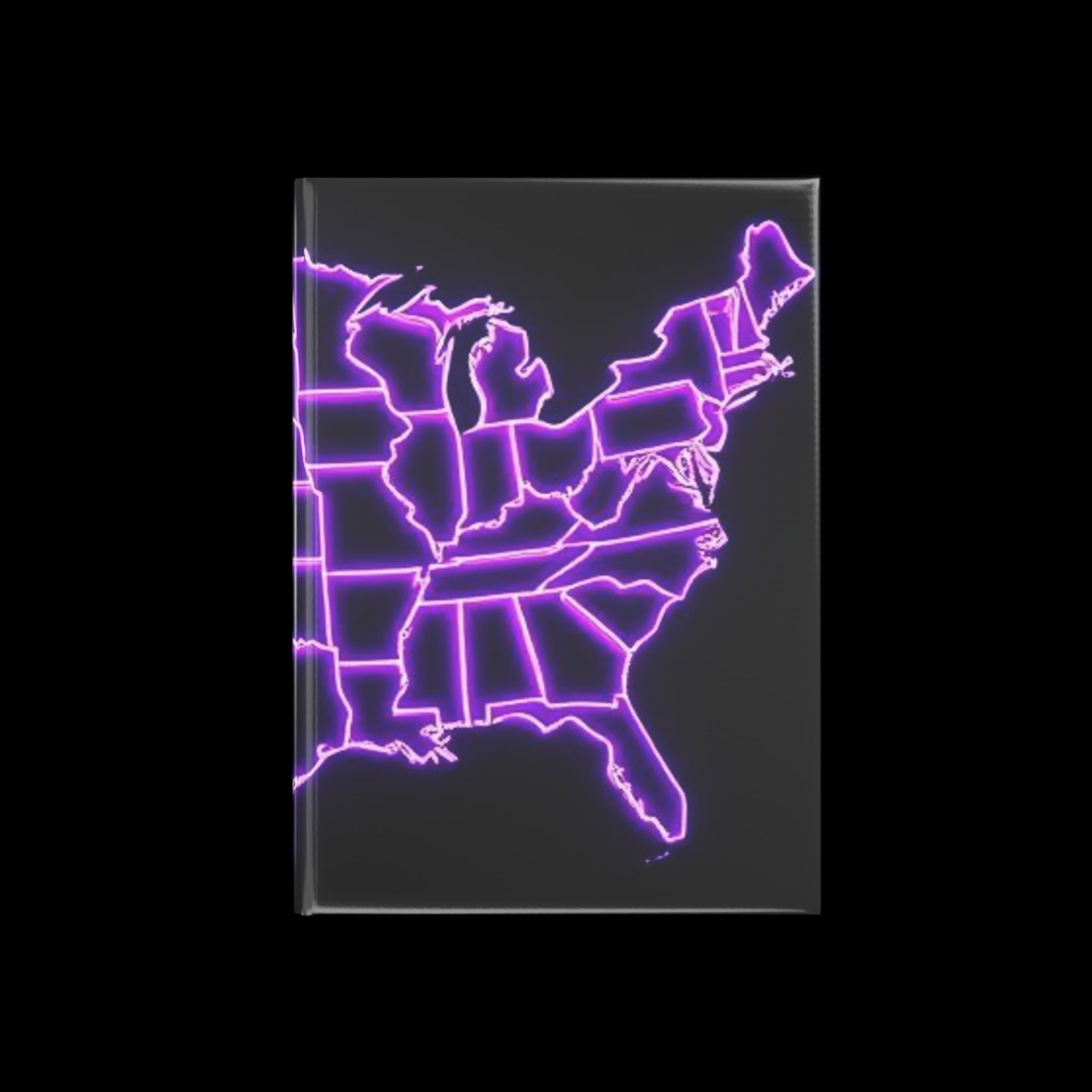 Royal Aura: America Hardcover Notebook with Puffy Covers by Printify