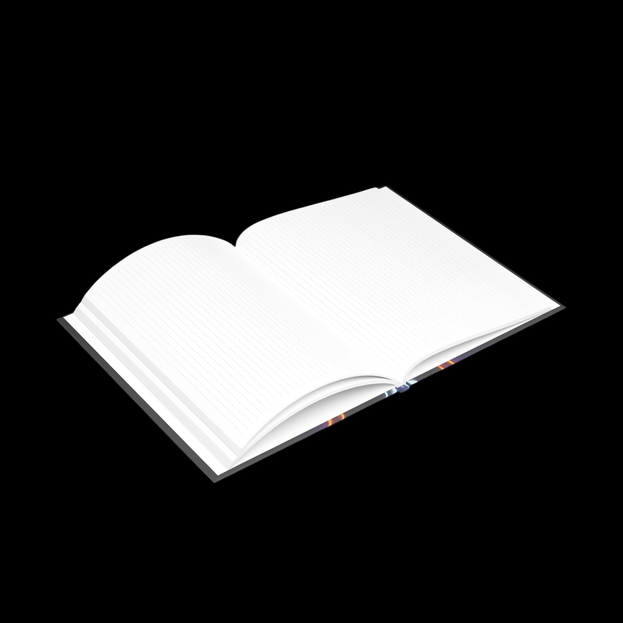 Royal Aura: Lone Wolf Hardcover Notebook with Puffy Covers by Printify