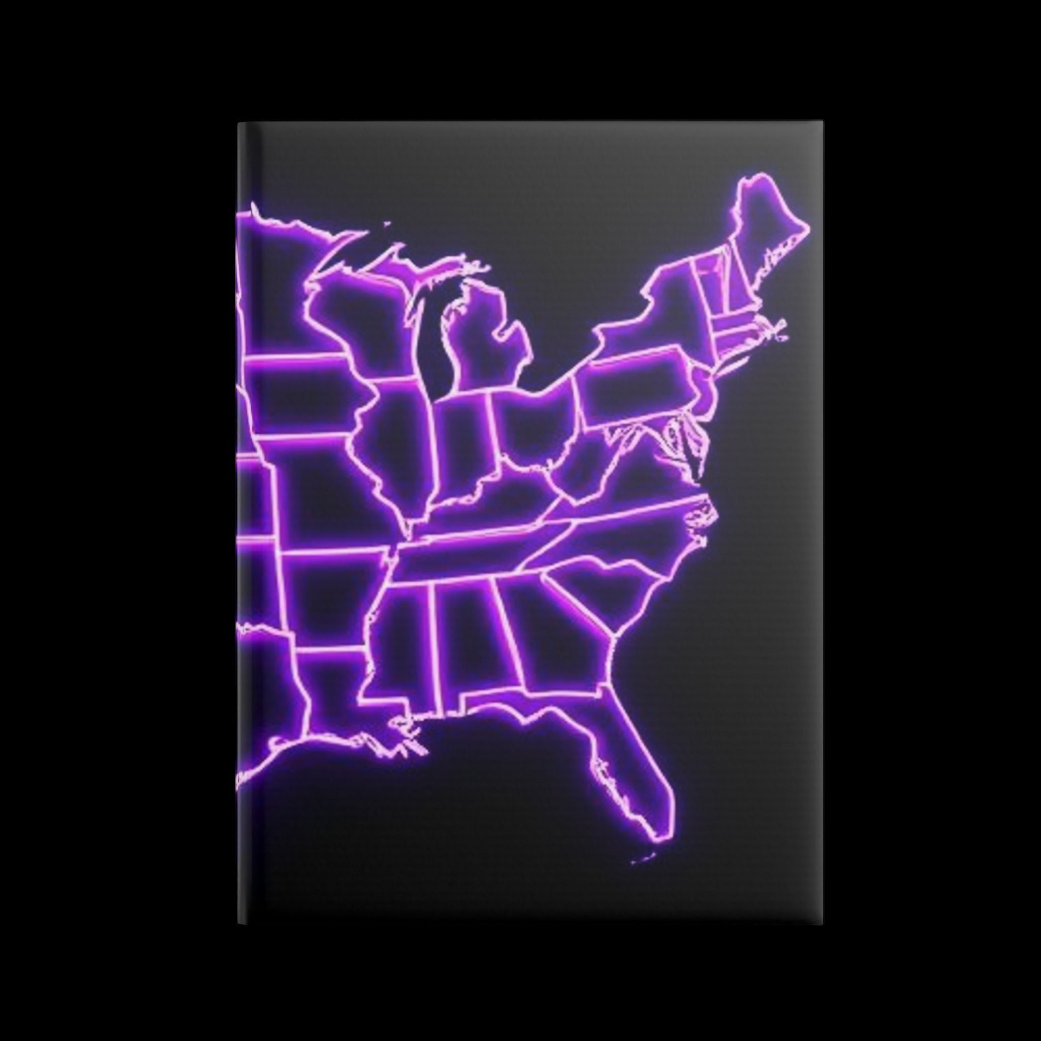 Royal Aura: America Hardcover Notebook with Puffy Covers by Printify