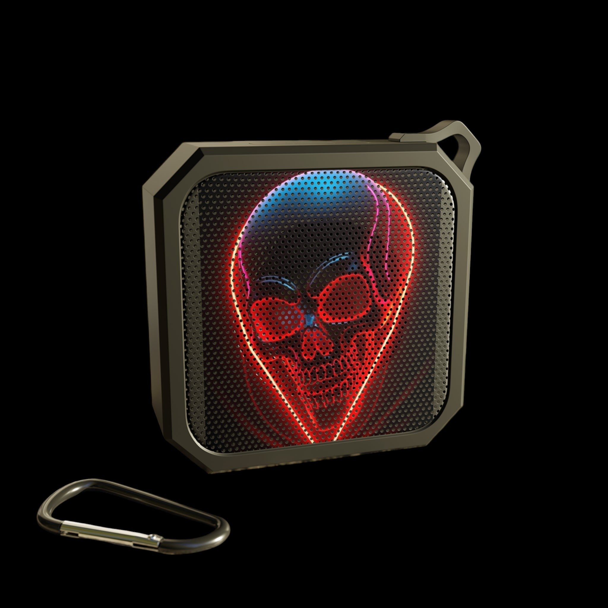 Red Skull Outdoor Bluetooth Speaker by Printify
