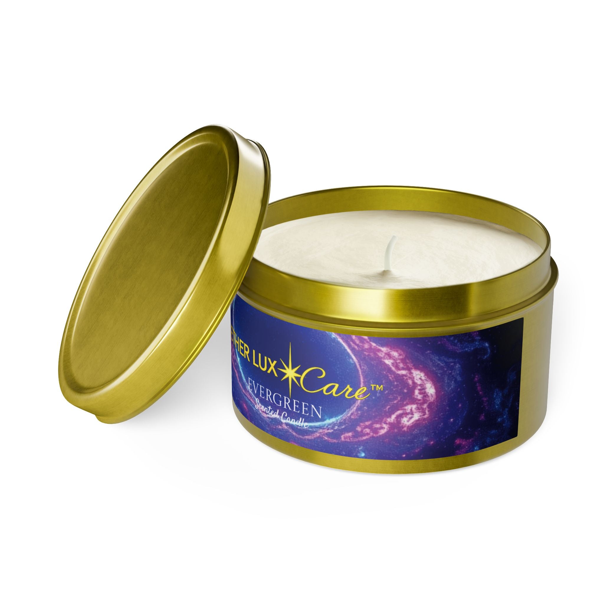 Evergreen Tin Candles