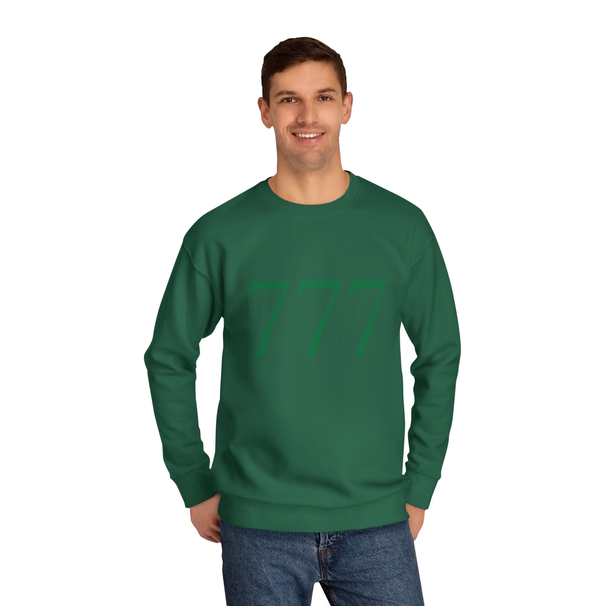 777 Crewneck Sweatshirt — Forest Green