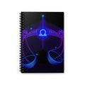 Bleu Aura: Libra Spiral Notebook - Ruled Line