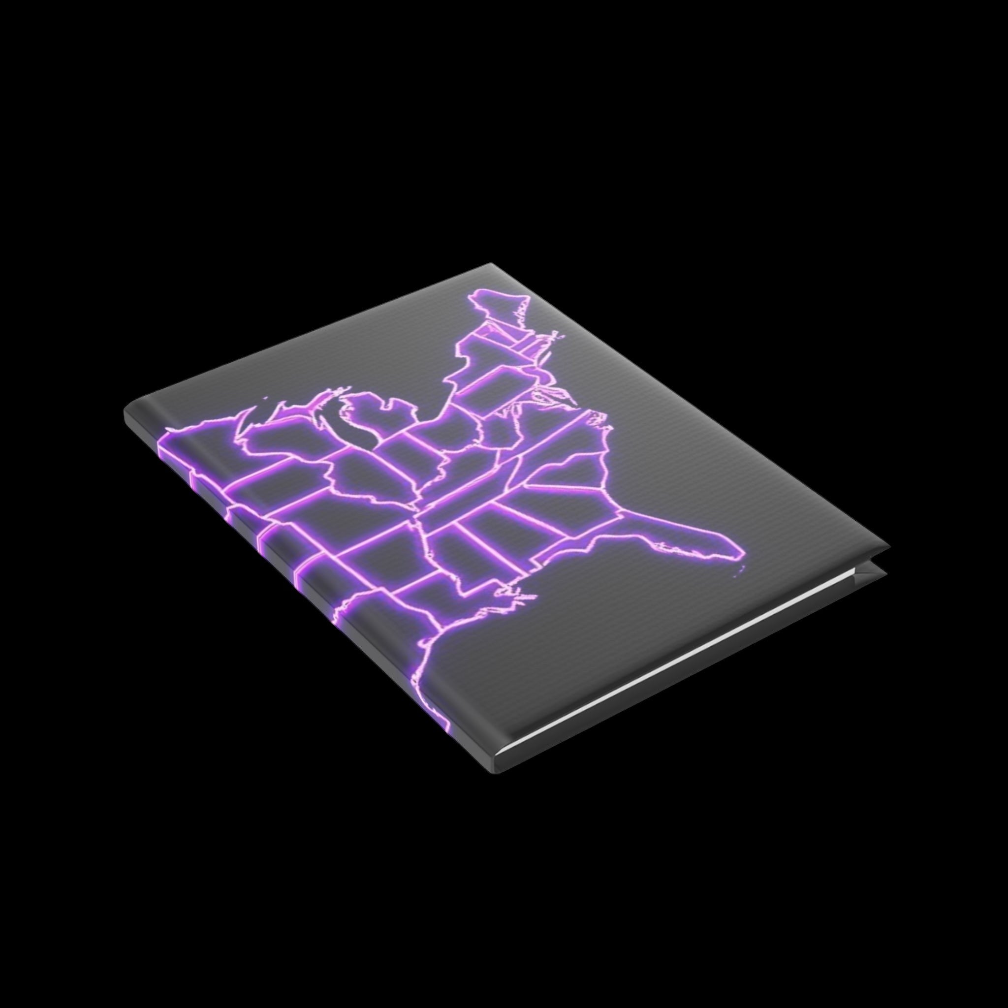 Royal Aura: America Hardcover Notebook with Puffy Covers by Printify