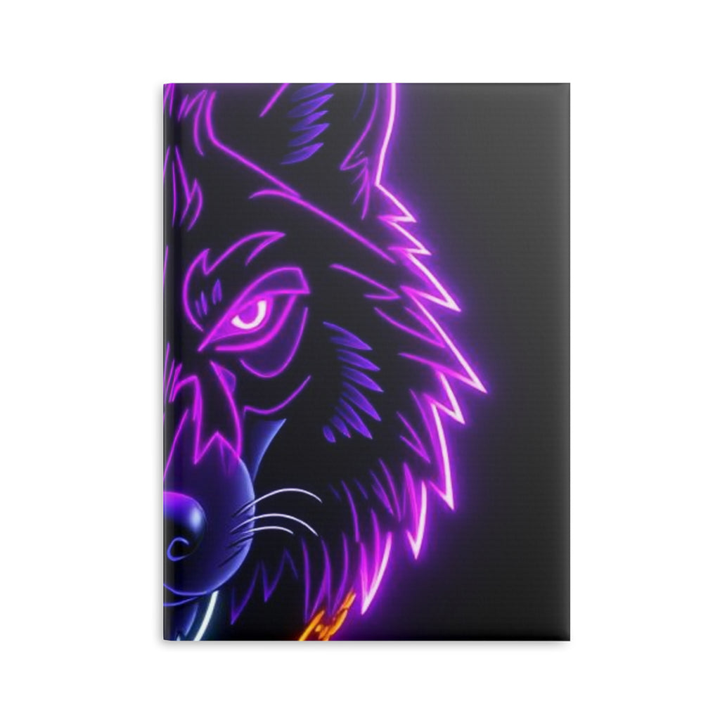 Royal Aura: Lone Wolf Hardcover Notebook with Puffy Covers