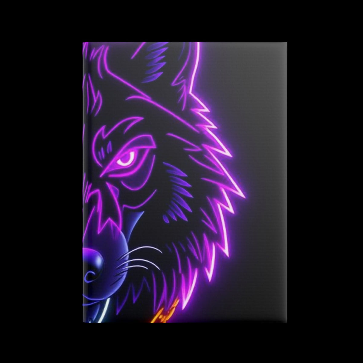 Royal Aura: Lone Wolf Hardcover Notebook with Puffy Covers - AetherLux.Shop