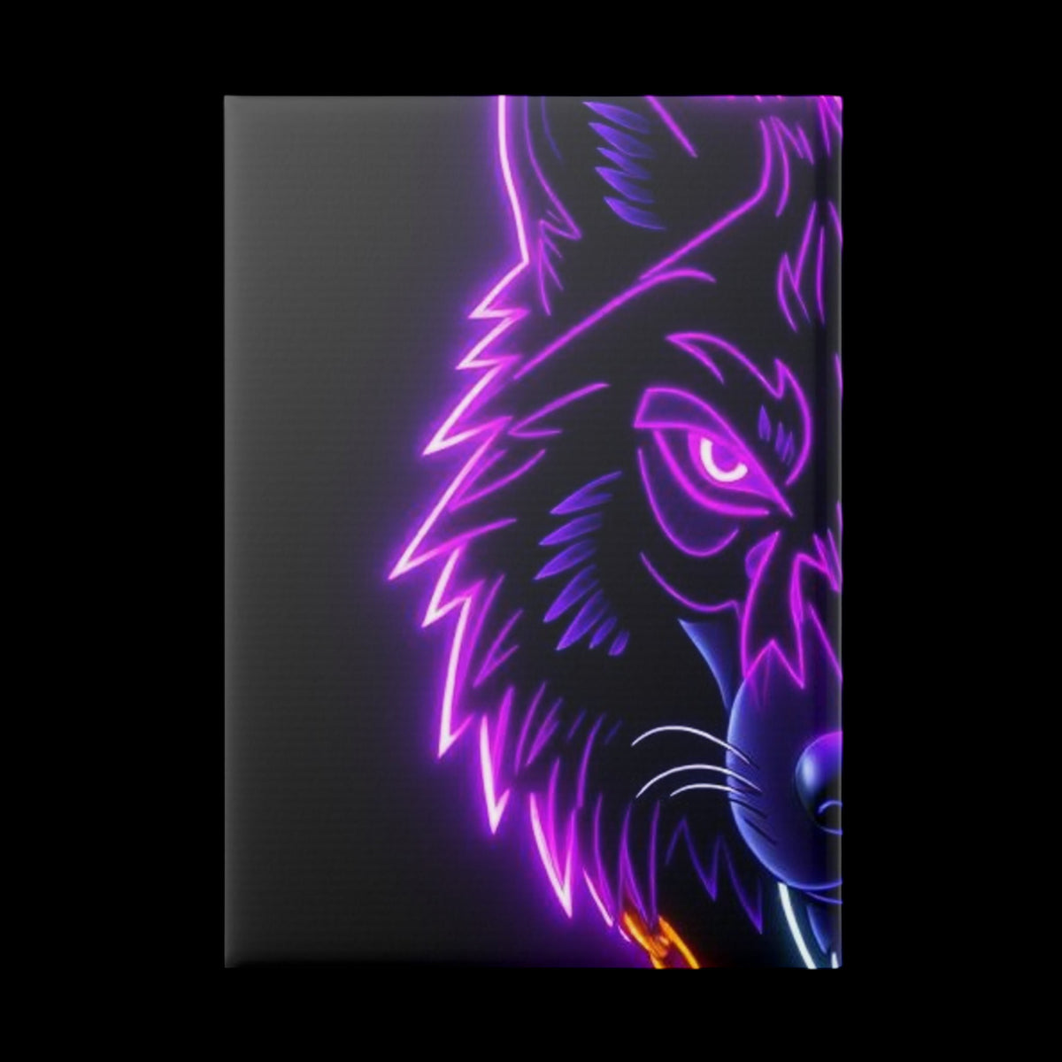 Royal Aura: Lone Wolf Hardcover Notebook with Puffy Covers - AetherLux.Shop
